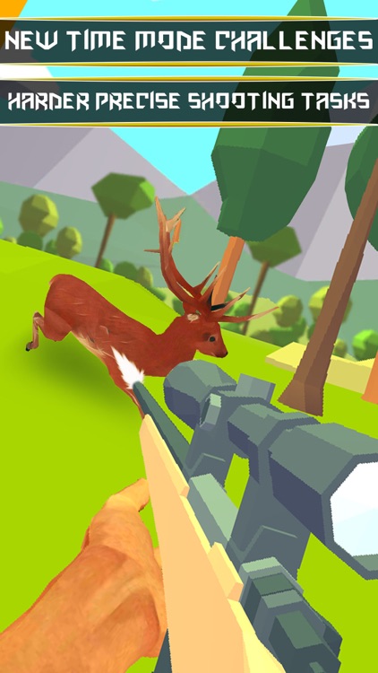 Low Poly Deer Hunter - pixel gun sniper shooting