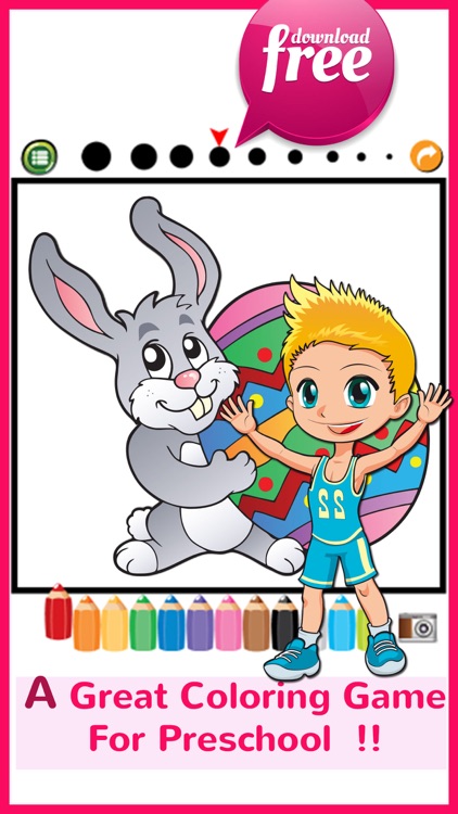 Happy Easter Coloring Book: Education Games Free For Kids And Toddlers!