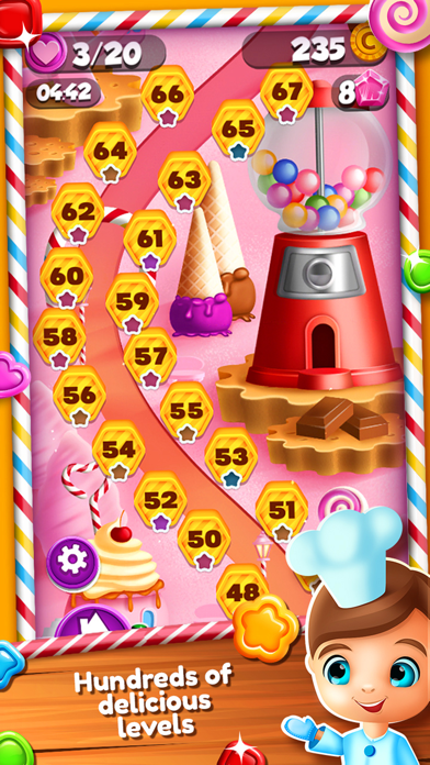 How to cancel & delete Sweet Jelly Match 3 Games – Crush Color.ed Candy in the Jam Blast.ing Quest With Cookie.s from iphone & ipad 2