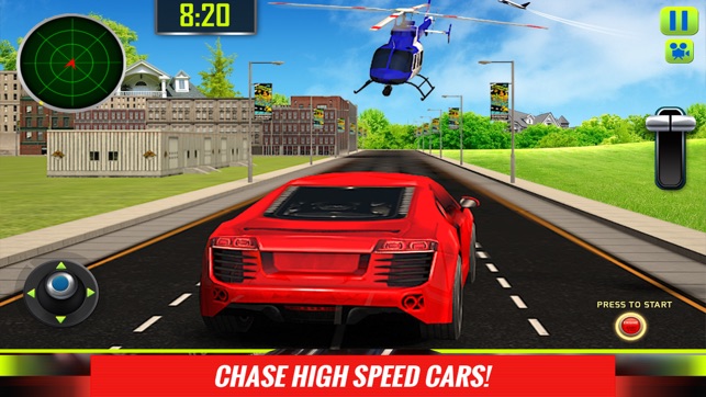 Police Helicopter Pilot Chase Cars 3D Game(圖2)-速報App