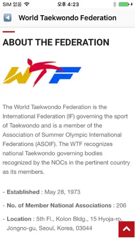 Game screenshot World Taekwondo Federation apk