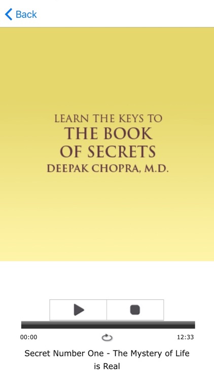 The Book of Secrets Meditations -for Deepak Chopra