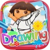 Drawing Desk Coloring Book "for Dora the Explorer"