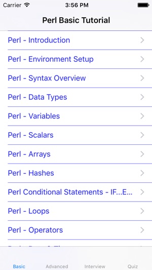 Tutorial of Perl