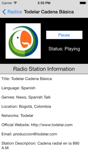 Colombia Radio Live Player (Bogotá / español)(圖2)-速報App