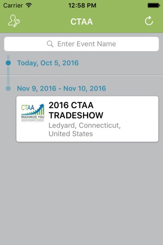CTAA Events screenshot 2