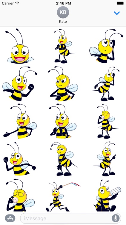 Cute Bee Stickers