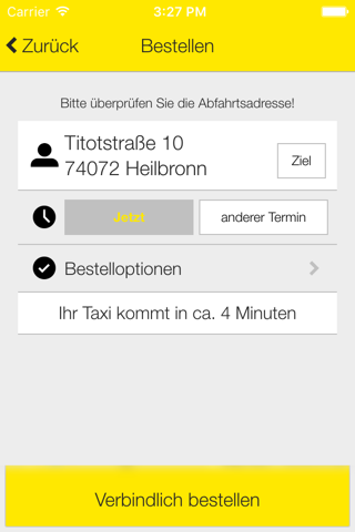 Taxizentrale Heilbronn screenshot 2