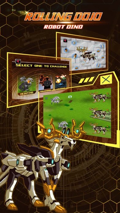 Rolling Dojo: Robot Dinosaur& Mythical Animals - Trivia & Funny Puzzle & Dragon Game screenshot 4