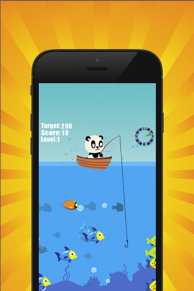 Panda fishing game for children age 2-5 screenshot 2