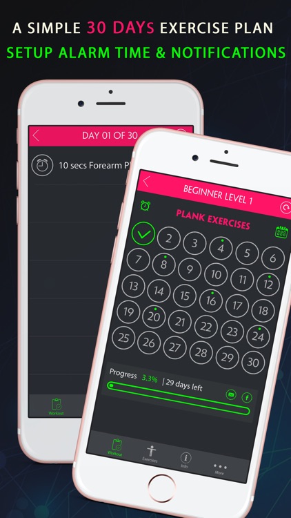 30 Day Plank Fitness Challenges Workout screenshot-3