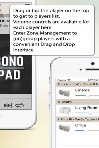 SonoPhone for Sonos screenshot 2