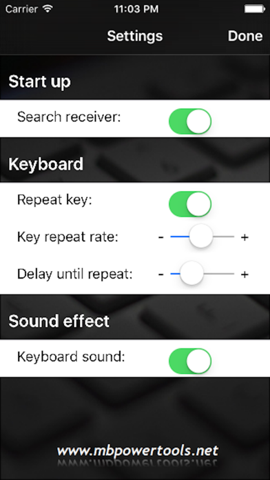 iNumKeyPadFree - WiFi numeric keypad Screenshot on iOS