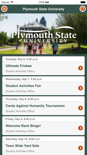 Plymouth State University Events(圖2)-速報App