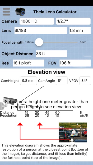 Lens Calculator Screenshot 3