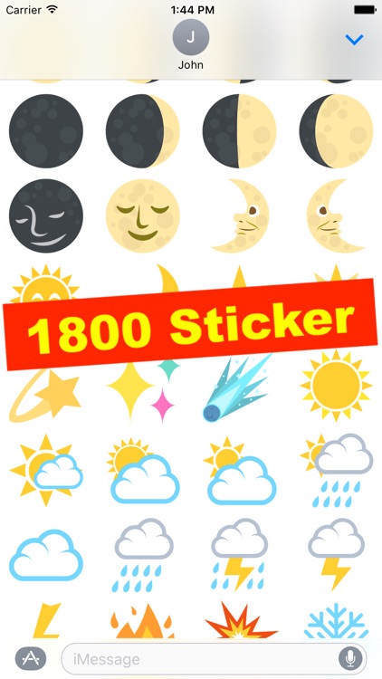 EmojiOne as Stickers screenshot-3