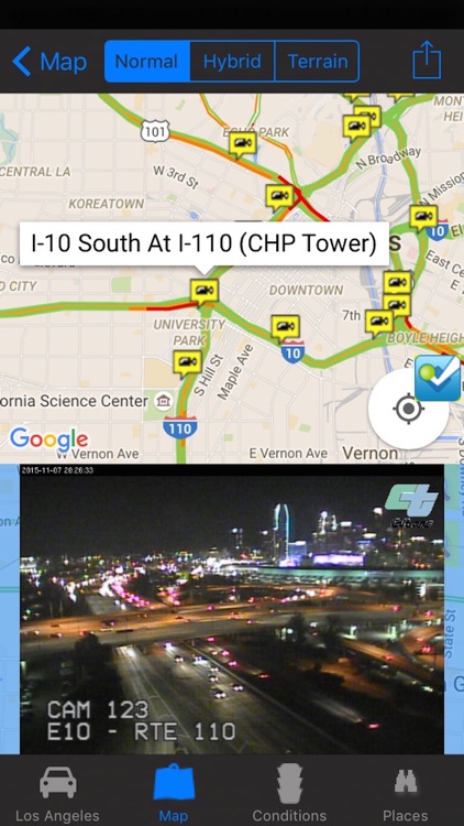 Los Angeles Traffic Cameras/Travel/Live Bus and Rail/NOAA All-In-1