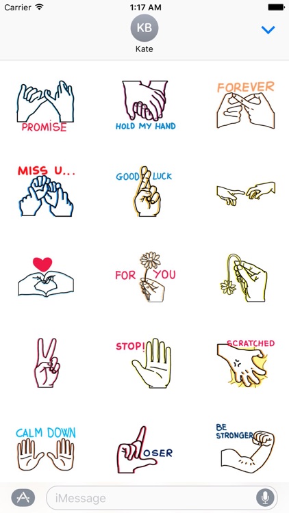 Expressions of Hands Sticker