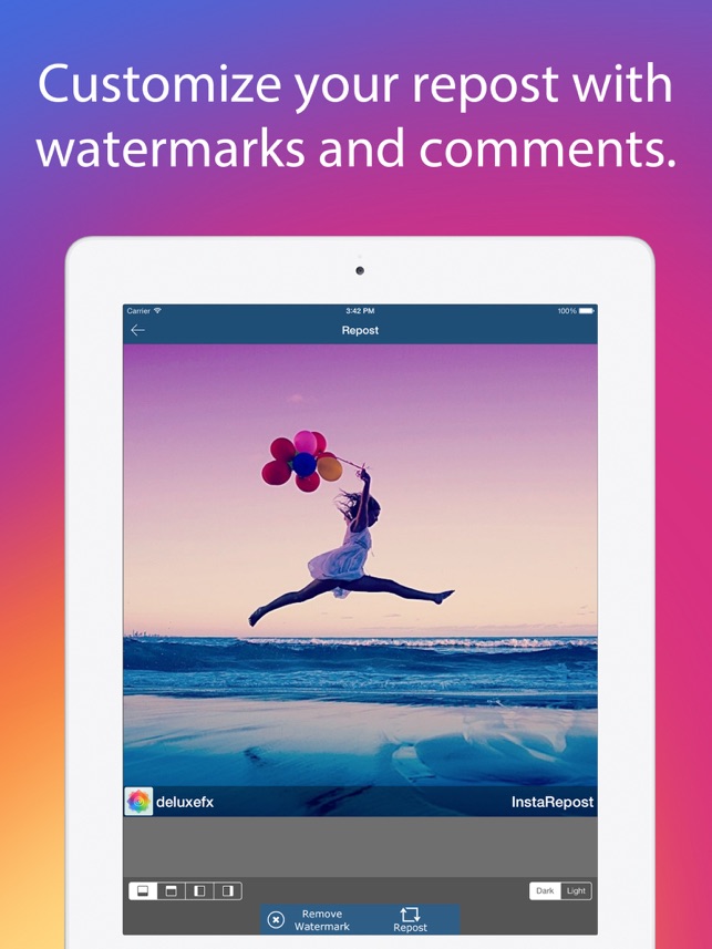 ‎InstaRepost for Instagram - Repost Photos & Videos Screenshot
