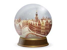 Add an animated snow globe to your conversations this holiday season
