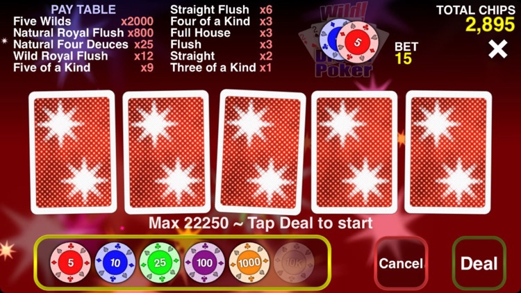 Wild Dream Poker - Deuces Wild Video Poker