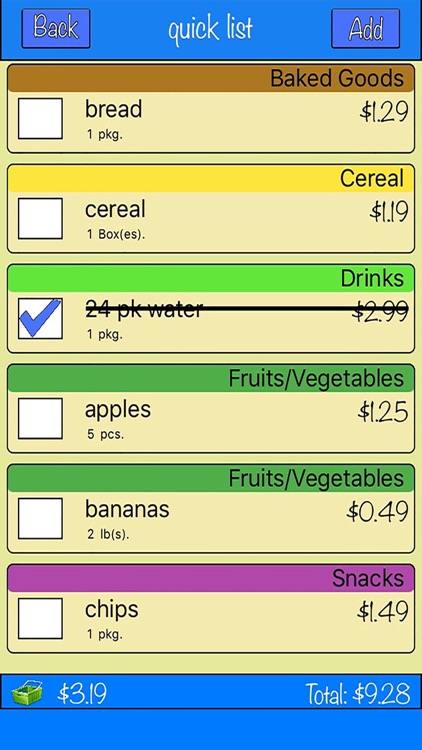 Quick&Easy - Shopping List screenshot-3