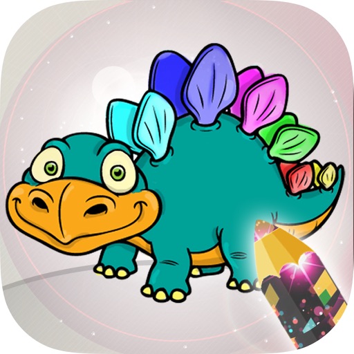 Paint magic dinosaurs – coloring drawings