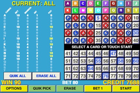 Keno 20 Multi Card - Las Vegas Casino screenshot 2