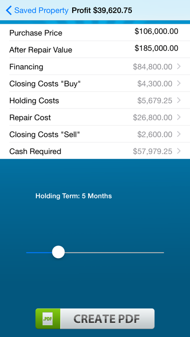 How to cancel & delete Real Estate Flip - Investing Calculator from iphone & ipad 1