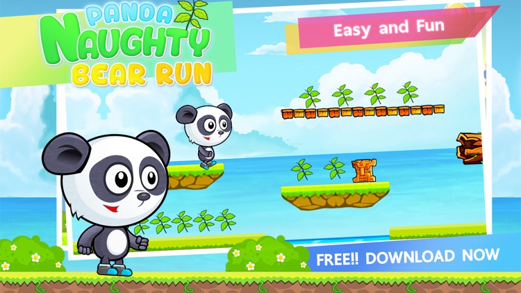 Panda Naughty Bear Run screenshot-4