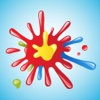 Colour Splash Stickers - Color Paint Splatter Set!