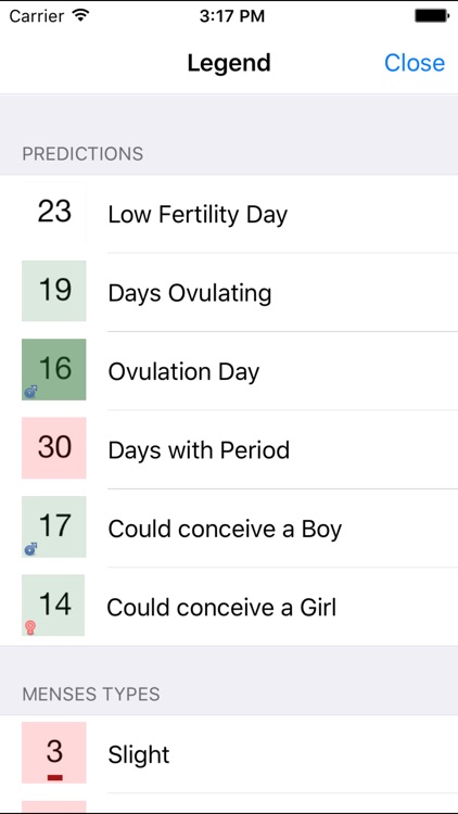Ovulation Calendar Diary