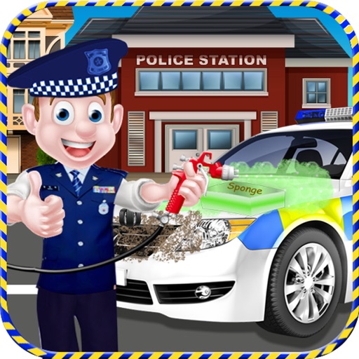 Crazy Police Car Wash Icon