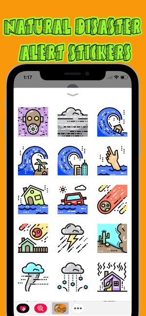 Natural Disaster Alert Sticker(圖3)-速報App