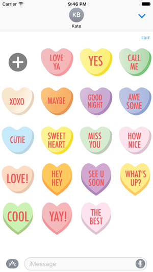 Candy Hearts - MYOSE - Make Your Own Sticker Emoji(圖1)-速報App