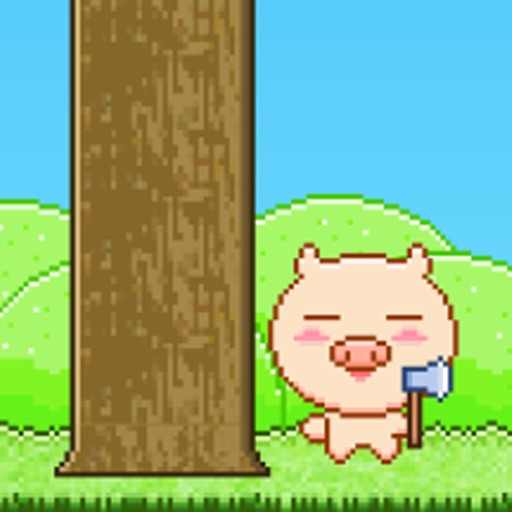 Pig tree-chopping trees to survive icon