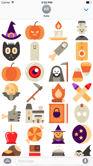 Halloween : Stickers for iMessage(圖2)-速報App