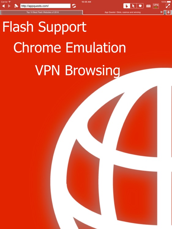VPN Private Browser + Adobe Flash Player for iPad