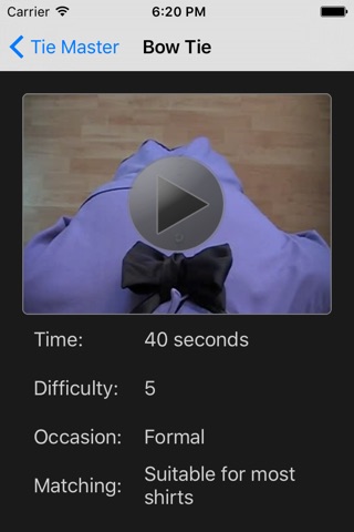 Tie Master - How to Tie a Tie: POV Video Tutorials screenshot 4