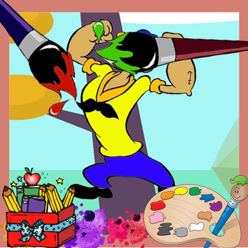 Paint For Kids Game Popeye Version iOS App