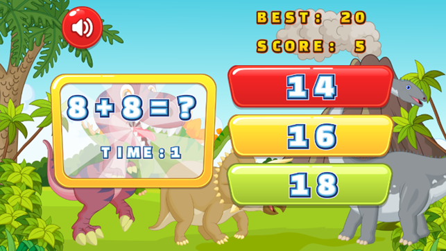 123 ABC Dinosaur Math for kids - 游戏 教學 年级数学游戏 孩子(圖2)-速報App