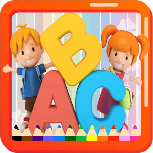 Abc Coloring Pages For Kids Coloring Book Pencils Icon
