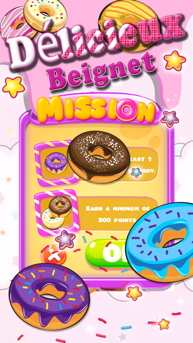 Donut Spiel - Dazzle Cookie Crush Donut Puzzle.Screenshot von 2
