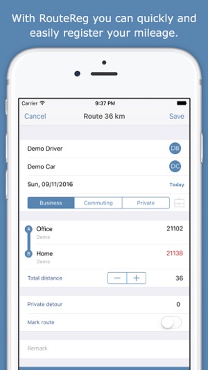 RouteReg, mileage registration(圖2)-速報App