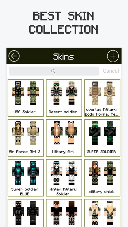 Military Skins for Minecraft PE Free