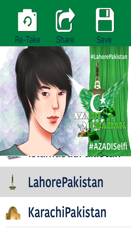 Azadi Selfie - Pakistan's independence day 14 August, A Green Day To Take and Share Selfies