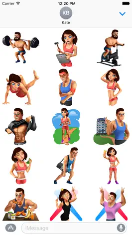 Game screenshot Fitness Stickers mod apk