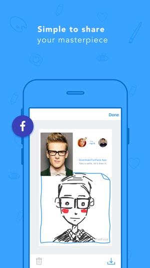 FunFace - Take a selfie , let’s draw it！(圖3)-速報App
