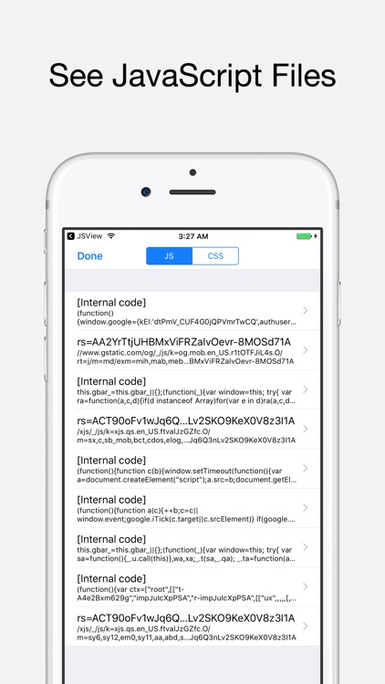 JSView: View JavaScript/CSS Source Code of Webpage