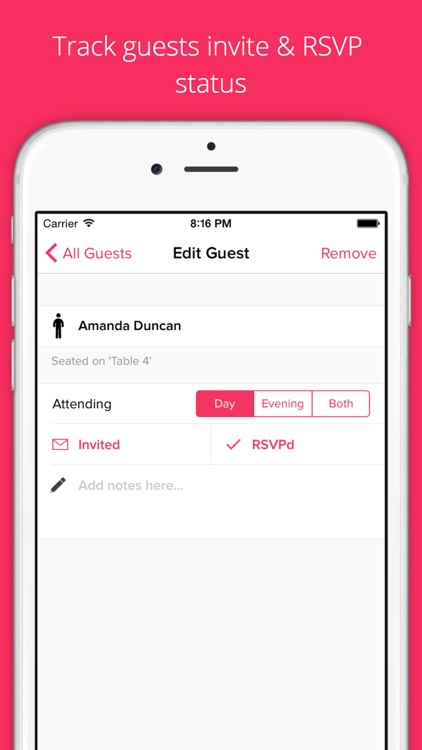 Wedding Table Planner - Guest list & table planner screenshot-3